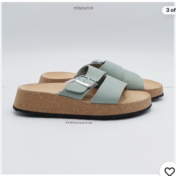 New Papillio by Birkenstock Almina Nubuck Leather Platform Sandal - - Picture 3 of 11